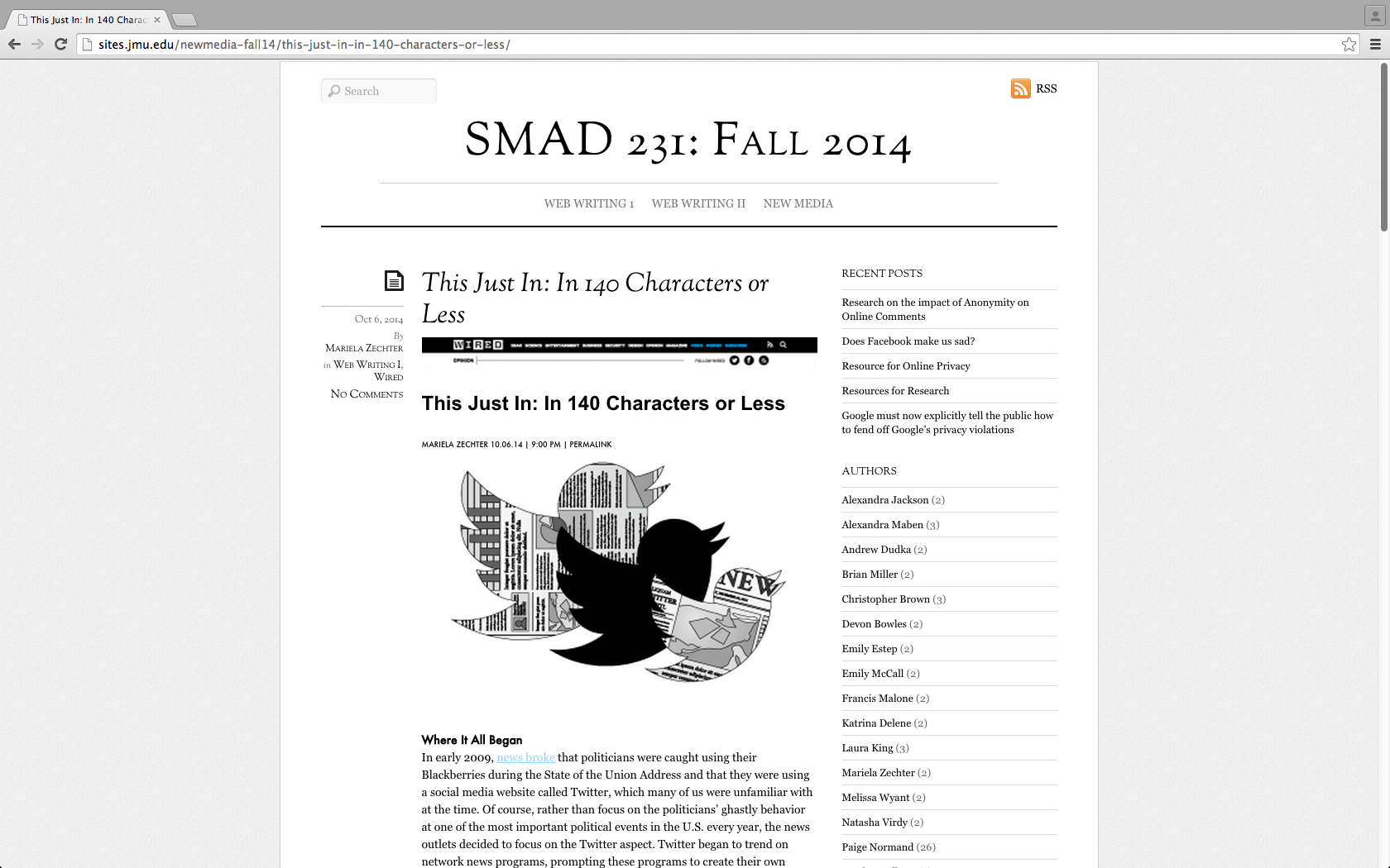 "SMAD 231 Preview."